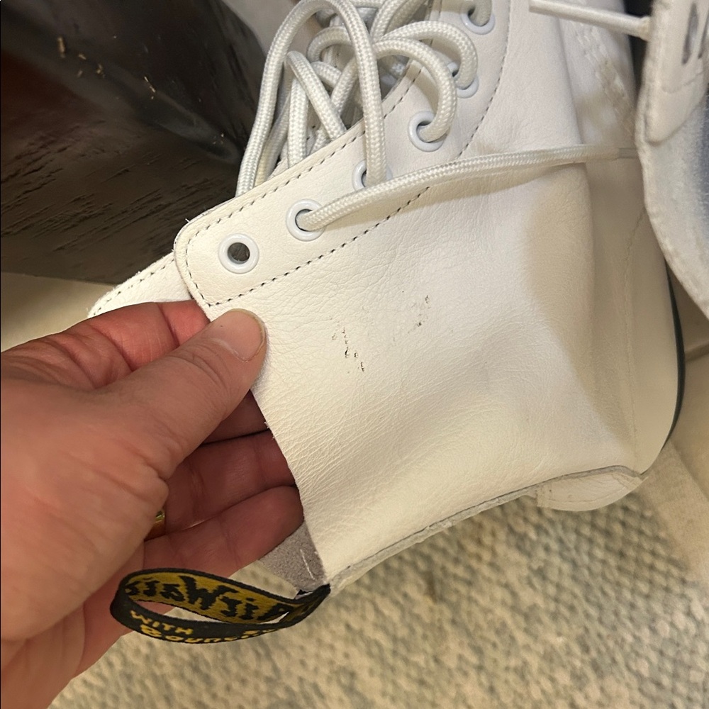 Dr. Martens White Combat Boots - Picture 7 of 7